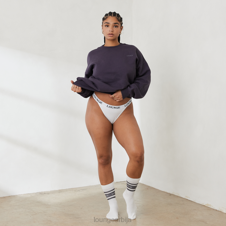 основни џемпер са широким изрезом Жене Lounge Одећа JPFL885 димљено плаво