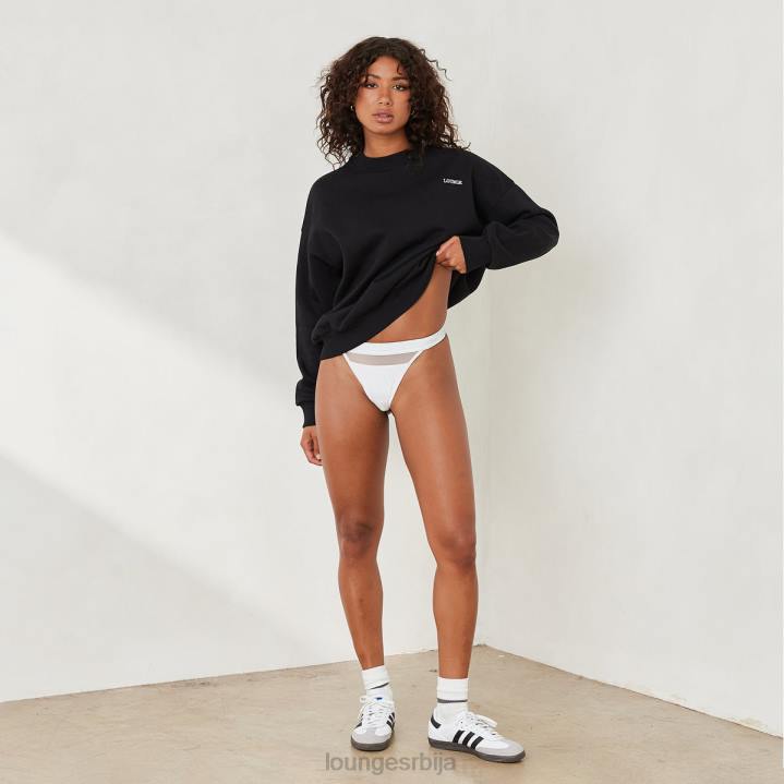 основни џемпер са широким изрезом Жене Lounge Одећа JPFL886 црн