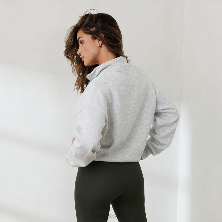 есенцијални велики џемпер са патент затварачем Жене Lounge Одећа JPFL887 мраз меланге