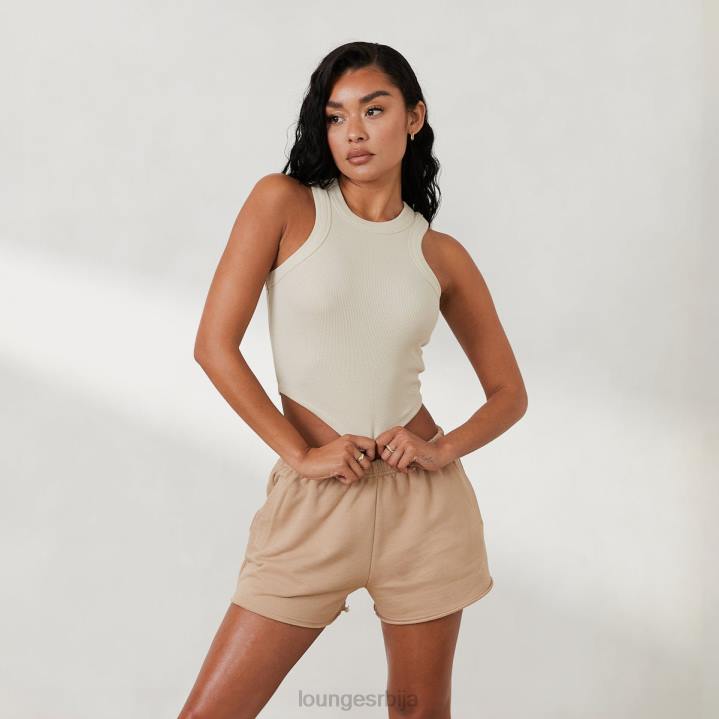 ребрасти тркач бацк топ к јесс хунт Жене Lounge Одећа JPFL796 кост