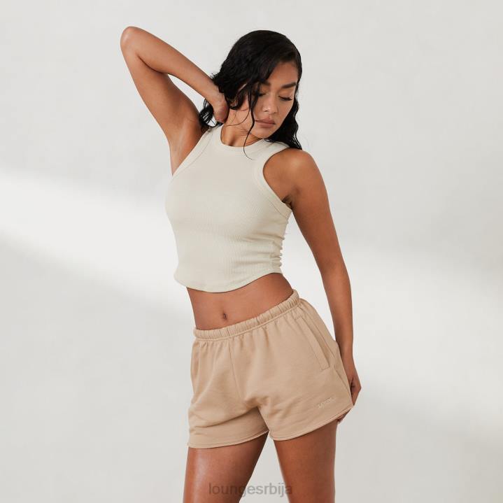 ребрасти тркач бацк топ к јесс хунт Жене Lounge Одећа JPFL796 кост