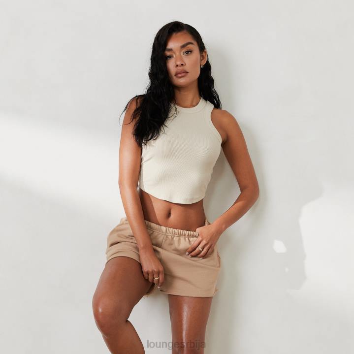 ребрасти тркач бацк топ к јесс хунт Жене Lounge Одећа JPFL796 кост