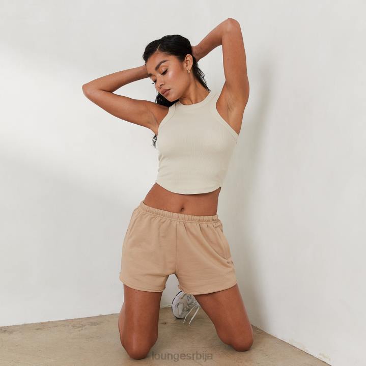 ребрасти тркач бацк топ к јесс хунт Жене Lounge Одећа JPFL796 кост