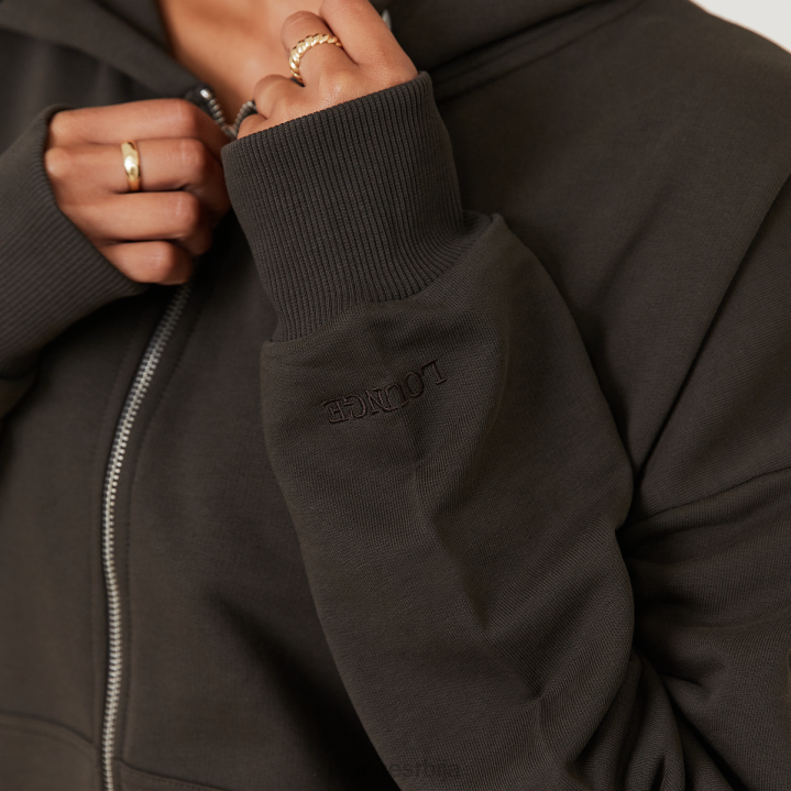 превелика дуксерица са рајсфершлусом к Јесс Хунт Жене Lounge Одећа JPFL805 опрано црно