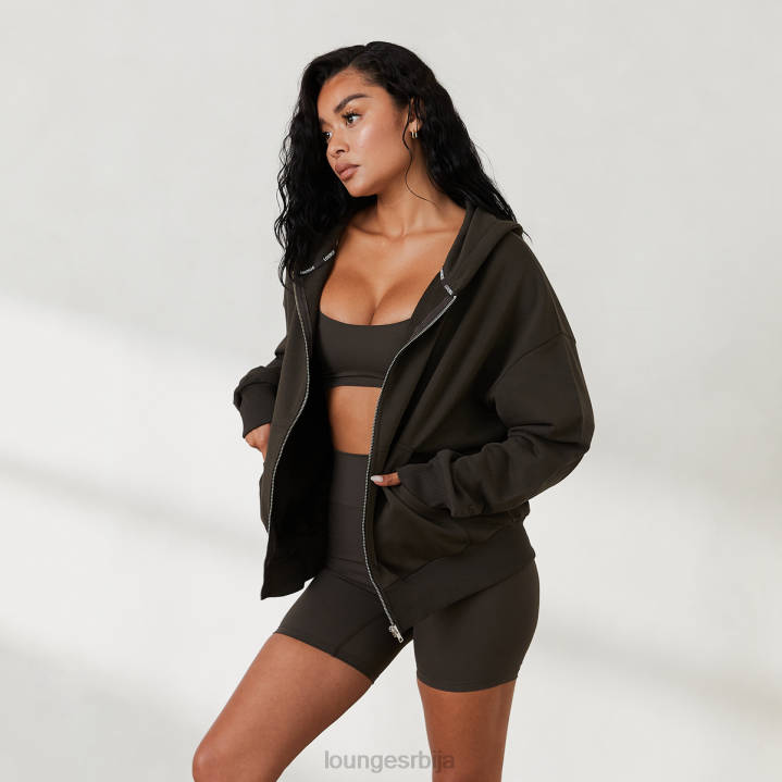 превелика дуксерица са рајсфершлусом к Јесс Хунт Жене Lounge Одећа JPFL805 опрано црно