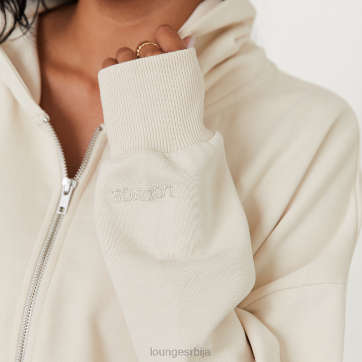 превелика дуксерица са рајсфершлусом к Јесс Хунт Жене Lounge Одећа JPFL807 кост