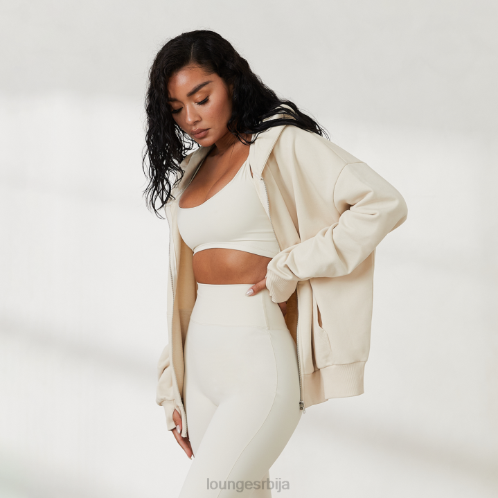 превелика дуксерица са рајсфершлусом к Јесс Хунт Жене Lounge Одећа JPFL807 кост