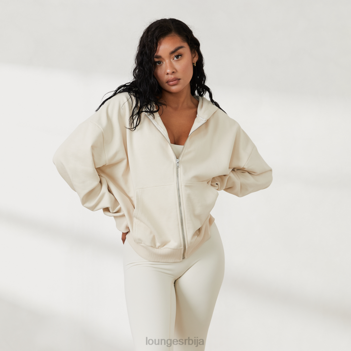 превелика дуксерица са рајсфершлусом к Јесс Хунт Жене Lounge Одећа JPFL807 кост