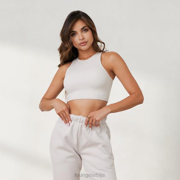 Тркачки горњи део коже од 365 секунди Жене Lounge Одећа JPFL854 камен