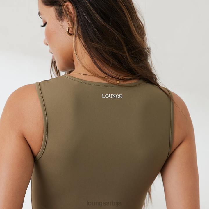 есенцијална мајица без рукава Жене Lounge Одећа JPFL828 маслина