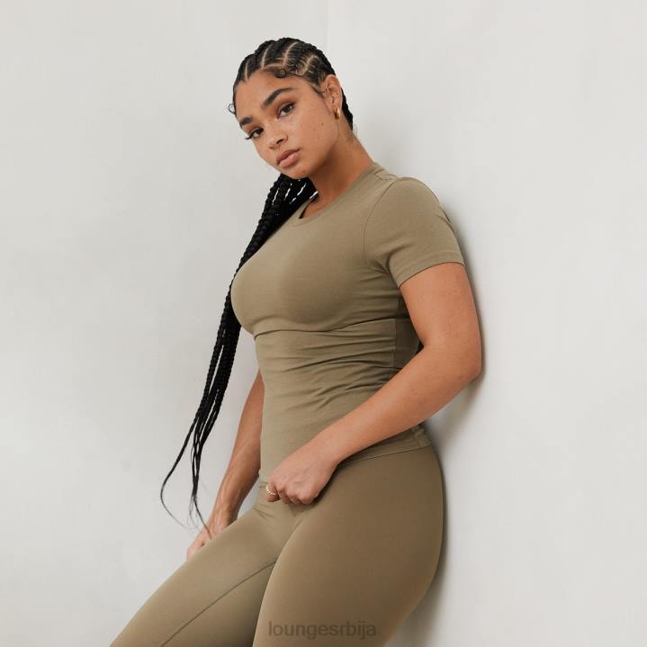 есенцијална мајица кратких рукава Жене Lounge Одећа JPFL832 маслина