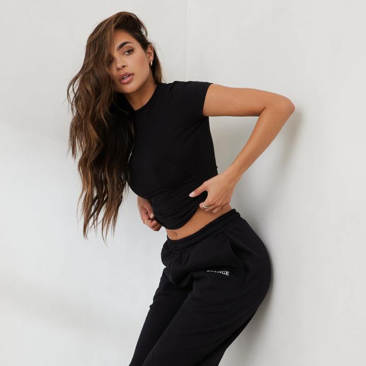 есенцијална мајица кратких рукава Жене Lounge Одећа JPFL834 црн