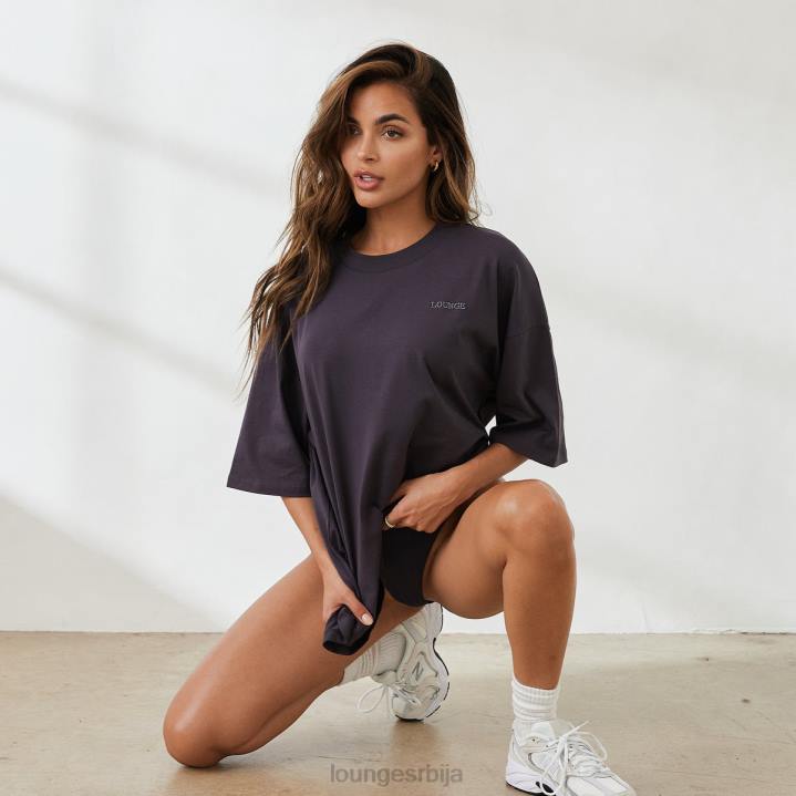 есенцијална превелика мајица Жене Lounge Одећа JPFL847 димљено плаво