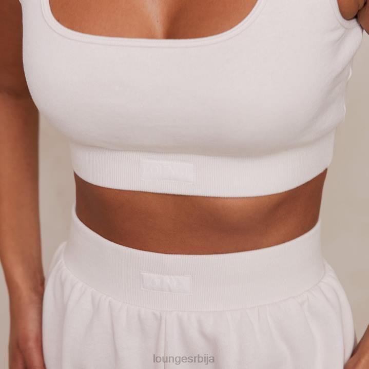 есенцијални комплет мајица и шортса Жене Lounge Одећа JPFL859 крем