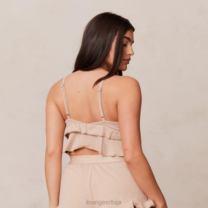 пиџама с воланом Жене Lounge Одећа JPFL916 минк