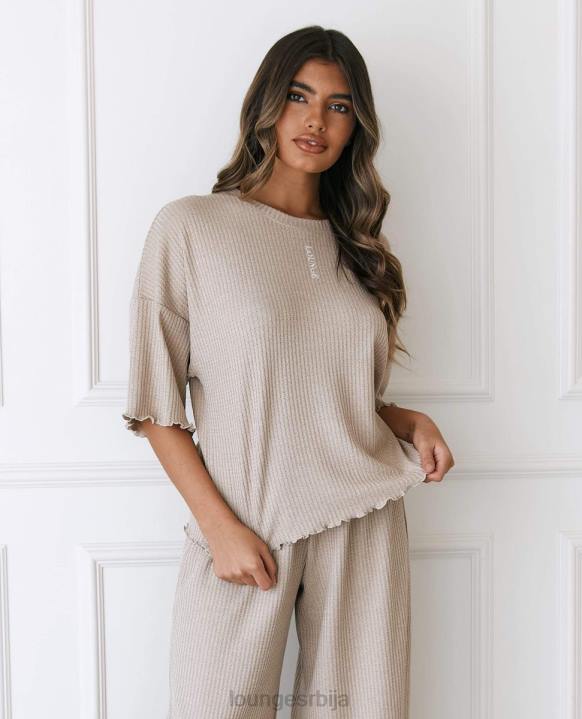 мекана пиџама од вафла Жене Lounge Одећа JPFL918 минк