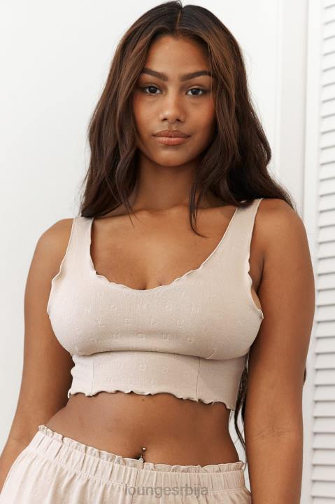 горњи део пиџаме са воланима Жене Lounge Одећа JPFL919 минк