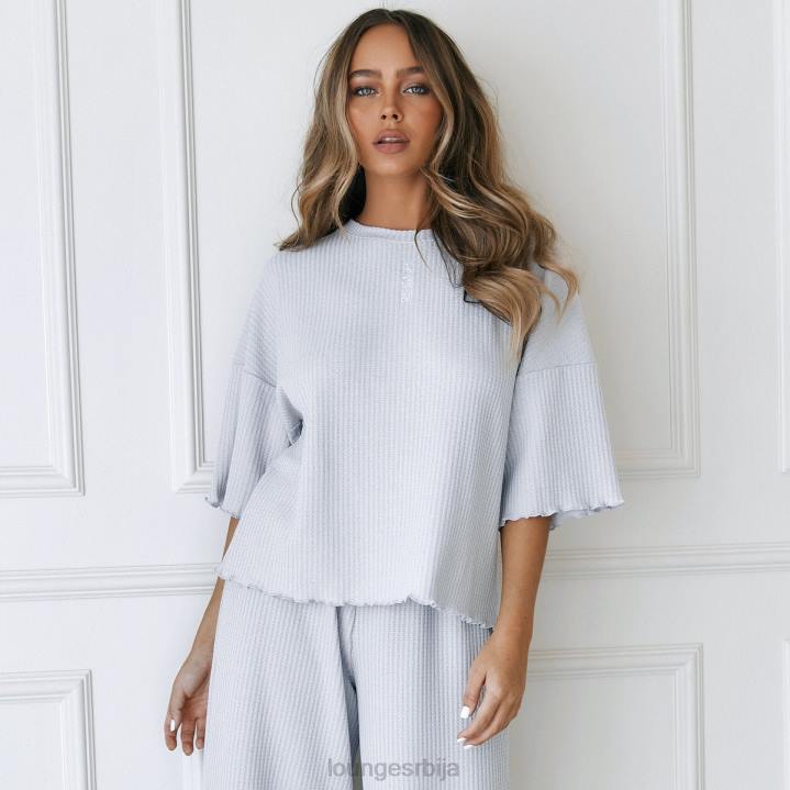 мекана пиџама од вафла Жене Lounge Одећа JPFL924 мраз