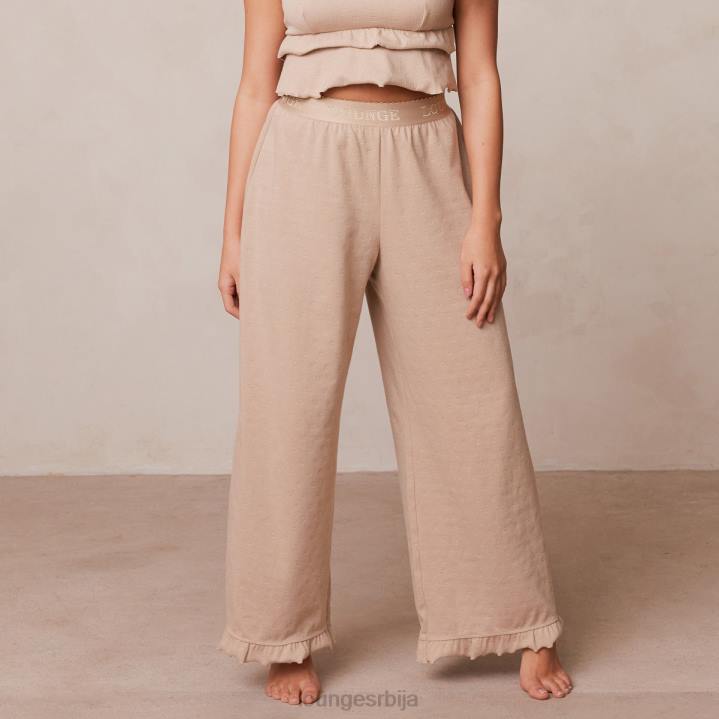 пиџама панталоне са наборима Жене Lounge Одећа JPFL936 минк