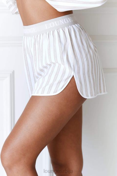 пиџама кошуља и шортс на пруге Жене Lounge Одећа JPFL967 минк