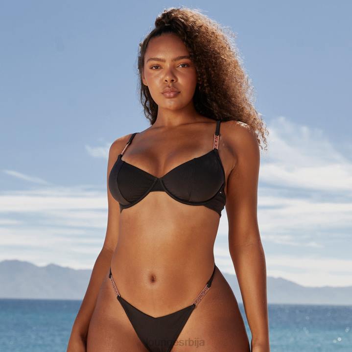 бикини горњи део са потписом Жене Lounge купаћи костими JPFL1014 црн