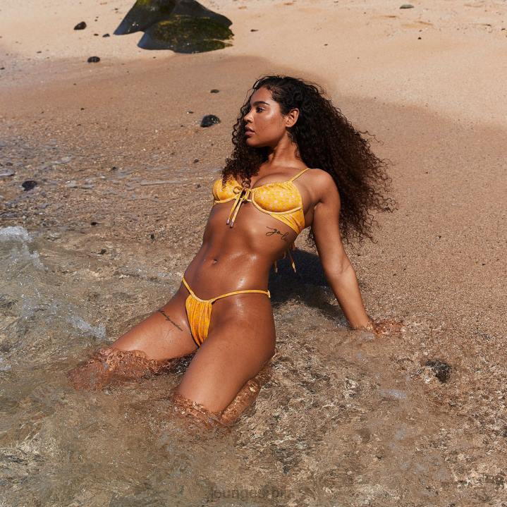 цветни бикини горњи део Жене Lounge купаћи костими JPFL968 жута