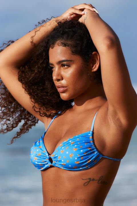 цветни бикини горњи део Жене Lounge купаћи костими JPFL974 Плави