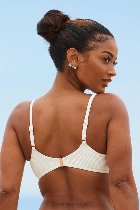 њујоршки бикини топ са текстуром Жене Lounge купаћи костими JPFL976 крем