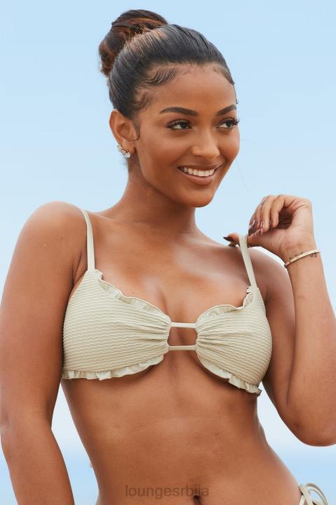 Хаваии текстурирани бикини горњи део Жене Lounge купаћи костими JPFL994 маслина