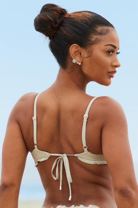 Хаваии текстурирани бикини горњи део Жене Lounge купаћи костими JPFL994 маслина